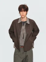 Рубашка «MADWITCH Layered Plaid Contrast Stitching Shirt» — изображение 7
