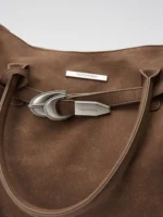 Сумка «TAICHIISM Strap-On Suede Tote Bag» — изображение 4