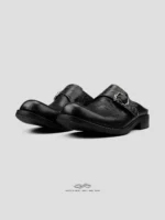 Туфли «HANQIAORIJI Leather Half-Slip Derby Shoes» — изображение 3