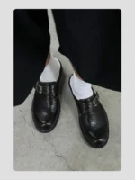 Туфли «HANQIAORIJI Leather Half-Slip Derby Shoes» — изображение 14