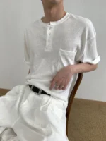 Футболка «MION Comfort Henley Pocket T-Shirt»