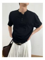 Футболка «MION Comfort Henley Pocket T-Shirt» — изображение 10