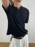 Футболка «MION Comfort Henley Pocket T-Shirt» — изображение 4