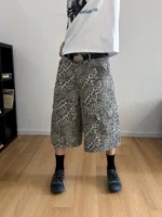 Шорты «19 Studio Leopard Cargo Long Shorts» — изображение 4