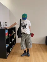 Шорты «19 Studio Leopard Cargo Long Shorts» — изображение 8