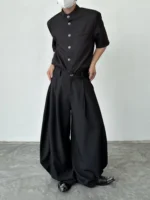 Брюки «BKYC Studio Lace-Up Scimitar Wide Leg Trousers» — изображение 2