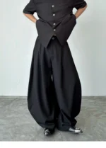 Брюки «BKYC Studio Lace-Up Scimitar Wide Leg Trousers» — изображение 7