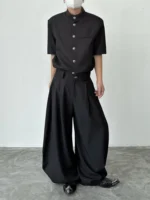 Брюки «BKYC Studio Lace-Up Scimitar Wide Leg Trousers» — изображение 3