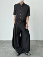 Брюки «BKYC Studio Lace-Up Scimitar Wide Leg Trousers» — изображение 4