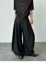 Брюки «BKYC Studio Lace-Up Scimitar Wide Leg Trousers» — изображение 6