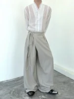 Брюки «BKYC Studio Tie-Waist Wide Leg Trousers» — изображение 3
