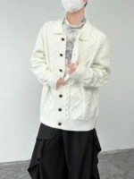 Кардиган «BKYC Studio Cable Knit Lapel Cardigan» — изображение 7