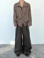 Рубашка «BKYC Studio Asymmetric Wrap Collar Shirt» — изображение 12