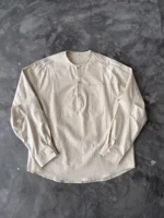 Рубашка «BKYC Studio Henry Collar Linen Shirt» — изображение 7