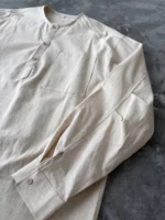 Рубашка «BKYC Studio Henry Collar Linen Shirt» — изображение 9