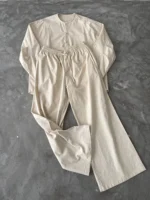 Рубашка «BKYC Studio Henry Collar Linen Shirt» — изображение 11