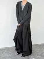 Свитер «BKYC Studio Layered V-Neck Henley Sweater» — изображение 7