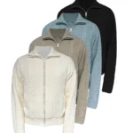 Свитер «JCAESAR Cable Knit Zip Sweater»