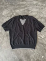Футболка «BKYC Studio Layered V-Neck Knit T-Shirt» — изображение 9