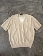 Футболка «BKYC Studio Layered V-Neck Knit T-Shirt» — изображение 4
